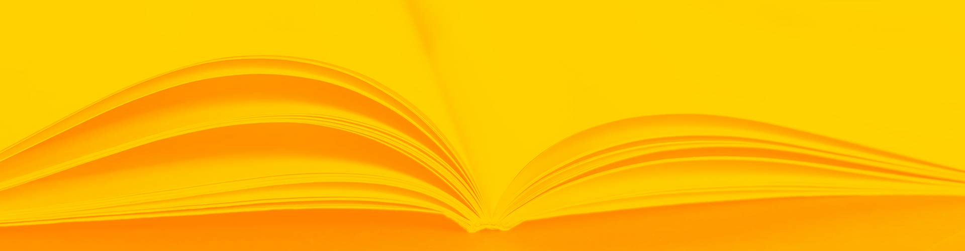 Stylized orange image of an open book